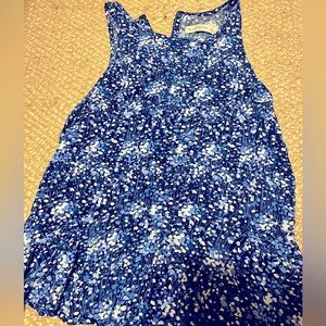Blue tank buttons In the back